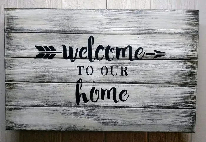 Liberty Home Welcome to Our Home Hidden Gun Storage Sign