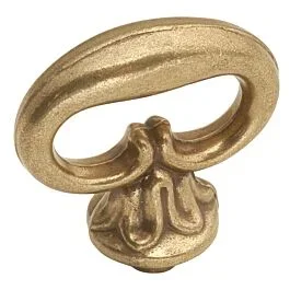 Manor House Style Cabinet Hardware Mock key Knob, Lancaster Hand Polished 1-1/8 Inch Length.