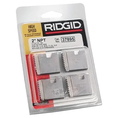 Manual Threading/Pipe and Bolt Dies Only, 2 in – 11-1/2 NPT, 12R, HS