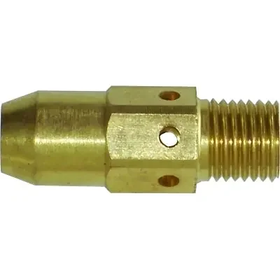 MIG Gun Nozzle Retainer and Diffuser, Brass, 400 A, For Best Welds Tweco Style No 2, 4 MIG Guns