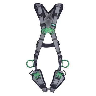 MSA V-FIT Harness w/Back & Side D-Rings – Quick-Connect Leg Straps – Shoulder & Leg Padding – Standard – 10194961