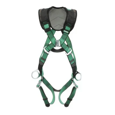 MSA V-FORM+ Harness w/Back & Side D-Rings – Quick Connect Leg Straps – Standard – 10206105