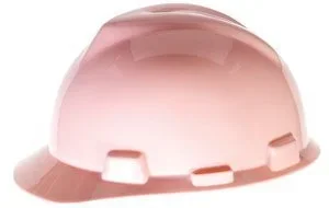 MSA V-Gard Pink Ratchet Hard Hat – 475362