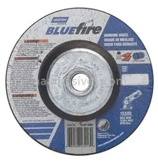 NORTON BLUEFIRE 4-1/2″ X 1/4″ X 5/8″-11 T27 ZIRCONIA DEPRESSED CENTER WHEEL