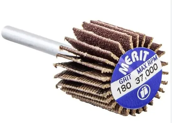 NORTON MINI FLAP WHEEL HIGH PERFORMANCE STEEL SHANK AO 40X