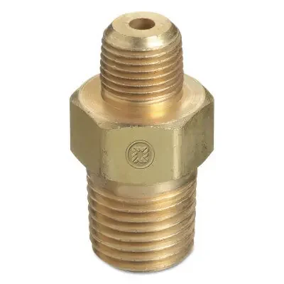 Pipe Thread Reducer Bushings, Brass, 1/2 in (NPT); 1/4 in (NPT)