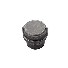 Pipeline Style Cabinet Hardware Knob, Black Nickel Vibed 1-1/4 inch Diameter