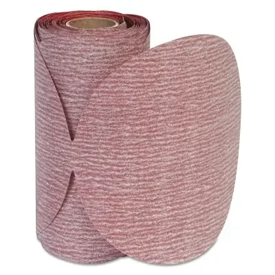 Premier Red Aluminum Oxide Dri-Lube Paper Discs, 6 in Dia., P120 Grit, Roll
