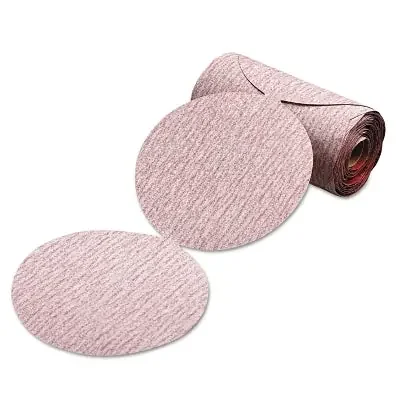 Premier Red Aluminum Oxide Dri-Lube Paper Discs, 6 in Dia., P800 Grit, Tabbed