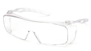 Pyramex Cappture Clear Temple/Clear H2X Anti-Fog Lens Safety Eyewear