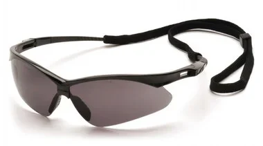 Pyramex PMXTREME Black Frame/Gray Lens With Black Cord Safety Eyewear