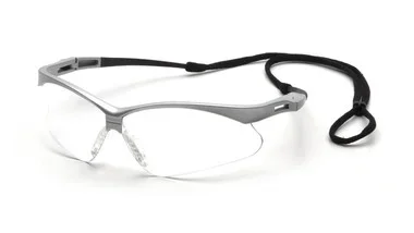 Pyramex PMXTREME Silver Frame/Clear Lens Safety Eyewear
