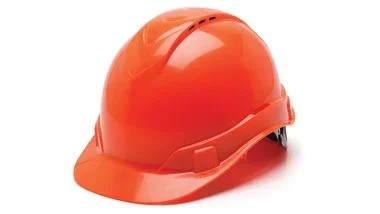 Pyramex Ridgeline Cap Style Hard Hat Hi-Viz Orange – Vented 4 Pt Ratchet Suspension