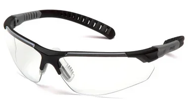Pyramex Sitecore Black And Gray/Clear H2Max Anti-Fog Lens Safety Eyewear
