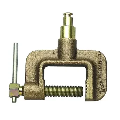 Roto Ground Clamp, 600 A, Tweco Male Plug, C-Clamp