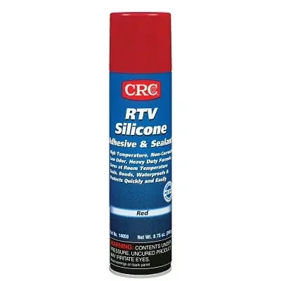 RTV Silicone Adhesive and Sealant, 8 oz Pressurized Tube with Select-A-BEAD Nozzle, 6.5 wt oz, Red