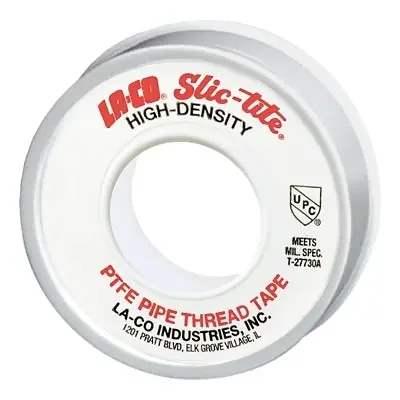 Slic-Tite PTFE Thread Tape, 300 in L, 3/4 in W, 3 mil, White