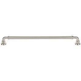 Top Knobs Cranford Pull 12″ (305mm) Center to Center, 12-7/8″ (327mm) Overall Length, Brushed Satin Nickel Cabinet Hardware Pull / Handle