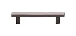 Top Knobs Hillmont Contemporary, Modern Style 3-3/4 Inch (96mm) Center to Center, Overall Length 5-1/16 Inch Ash Gray Cabinet Hardware Pull / Handle
