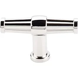 Top Knobs Luxor THandle Traditional Style Polished Nickel Knob, 2-1/2 Inch Overall Length