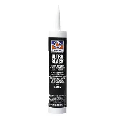 Ultra Silicone RTV Gasket Maker, 13 oz, Cartridge, Ultra Black