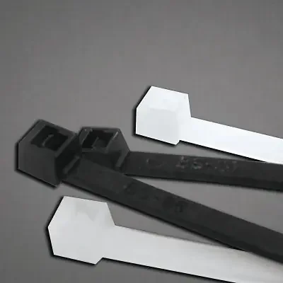 UV Stabilized Cable Tie, 50 lb Tensile Strength, 14.6 in L, Black, 1000 EA/BG