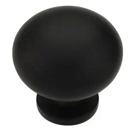 Value Style Cabinet Hardware Knob, Oil-Rubbed Bronze 1-1/4 Inch Diameter.