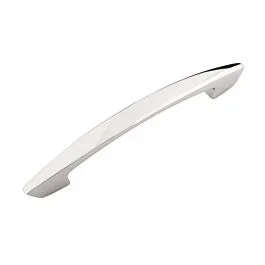 Velocity Style 5-1/32 Inch (128mm) Center to Center, Overall Length 6-9/16 Inch, Polished Nickel Kitchen Cabinet Pull/Handle