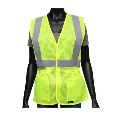 Viz-Up ANSI Type R Class 2 Women’s Contoured Mesh Vest w/Adjustable Waist – Hi-Vis Yellow – 1/EA – 47207