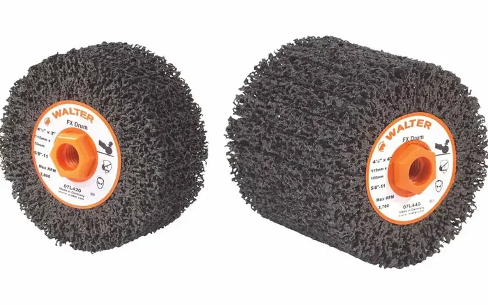 Walter 07L420 4″ x 2″ Coarse Spin-On FX Cleaning and Finishing Drum