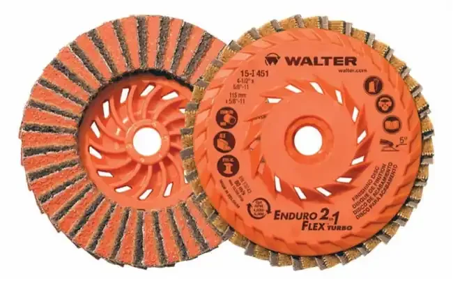 Walter 15I451 4.5″ Spin-On 2-in-1 Eduro-Flex Turbo Flap Disc