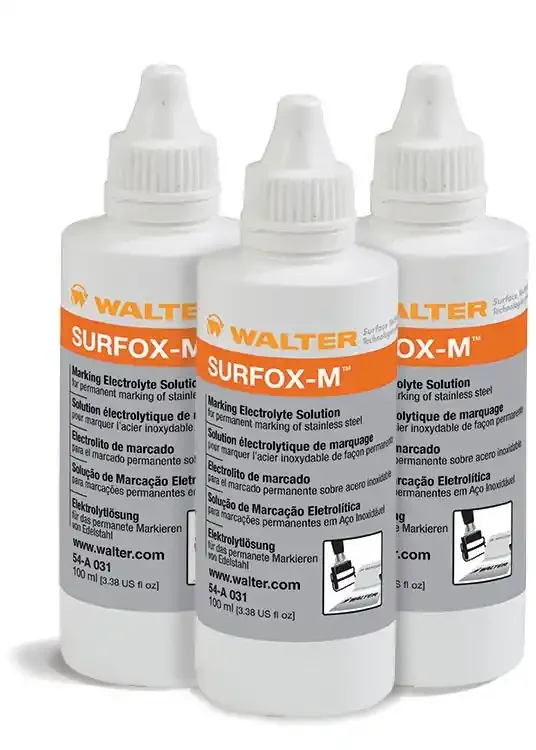 Walter 54A031 SURFOX-M Black Stainless Steel Marking Electrolyte 3.4 oz Bottle (1 Bottle)
