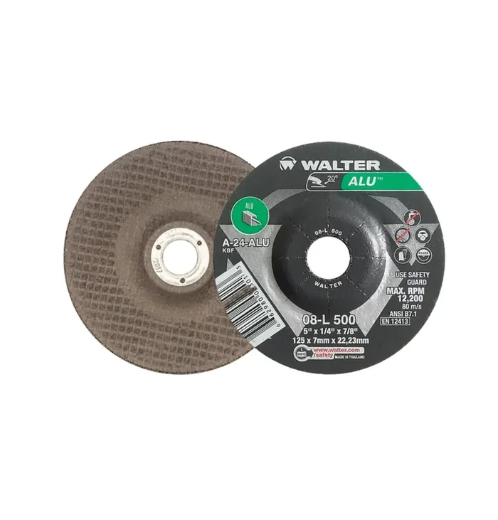 Walter ALU 08L450 – 4.5 in. x 1/4 x 7/8 in, Type 27S High Removal Grinding Wheel