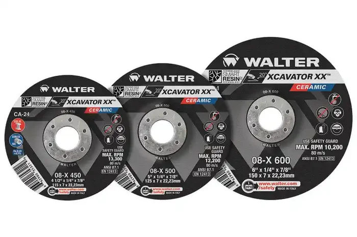 Walter XCAVATOR XX™ Grinding Discs 7/8″ Arbor