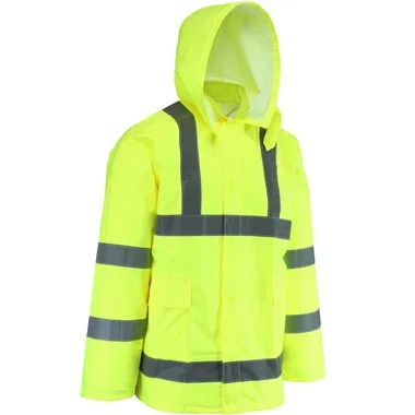 West Chester Rainwear ANSI Type R Class 3 Waterproof Jacket – Hi-Vis Yellow – 1/EA – WW4033J