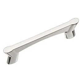 Wisteria Style 3 Inch (76mm) Center to Center, Overall Length 3-3/4 inch, Polished Nickel Kitchen Cabinet Pull/Handle