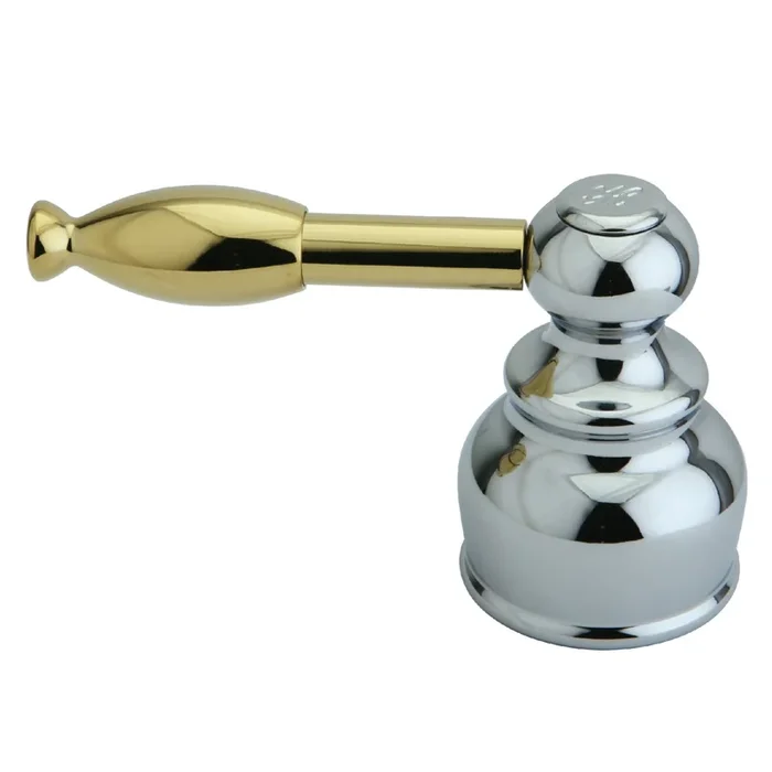 Zinc Alloy Lever Handle (Hot Side) – Polished Chrome/Polished Brass | Kingston Brass
