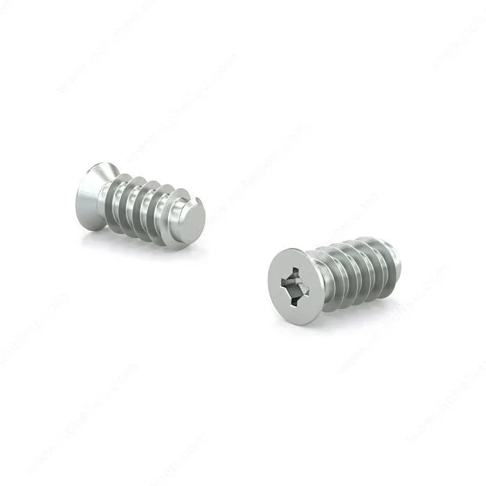 Zinc Euro Screw M6.3 – Flat Head, Quadrex Drive by Richelieu